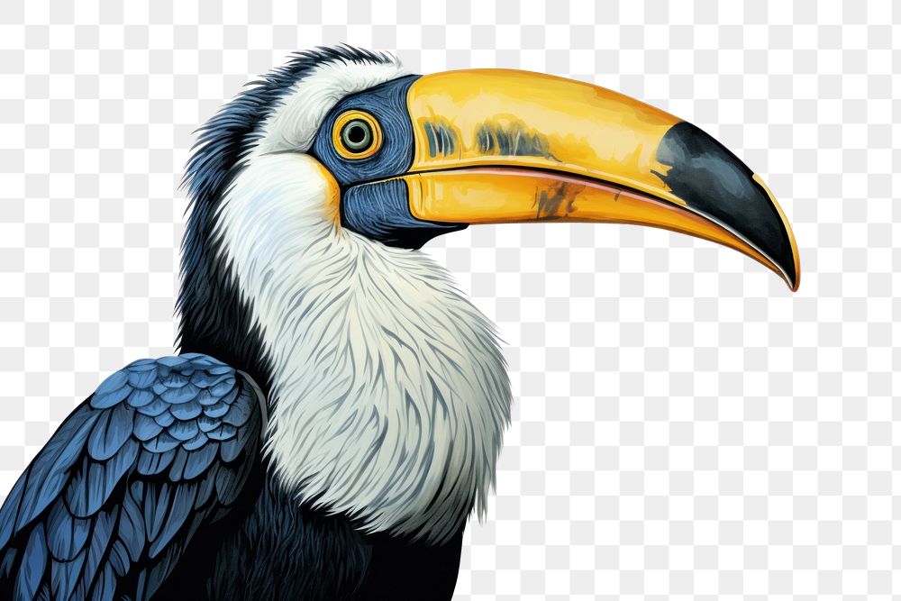 PNG Hornbill toucan animal bird. AI generated Image by rawpixel.
