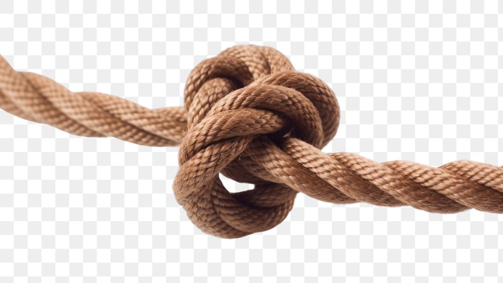 PNG  Knot rope durability strength. AI generated Image by rawpixel.