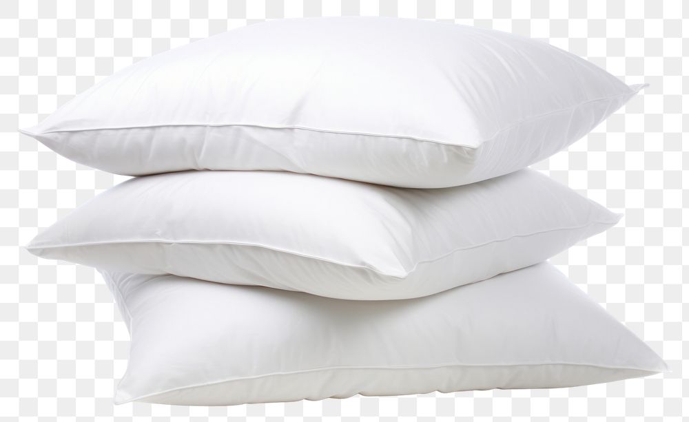 PNG  White pillow cushion white background comfortable. AI generated Image by rawpixel.