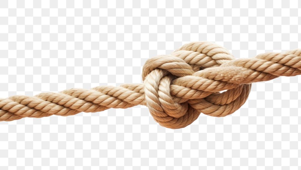 PNG  Rope knot white background durability. AI generated Image by rawpixel.