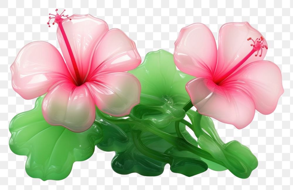 PNG Hibiscus flower nature petal. AI generated Image by rawpixel.