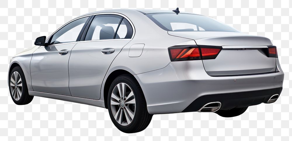 PNG Modern grey sedan car vehicle wheel white background. AI generated Image by rawpixel.