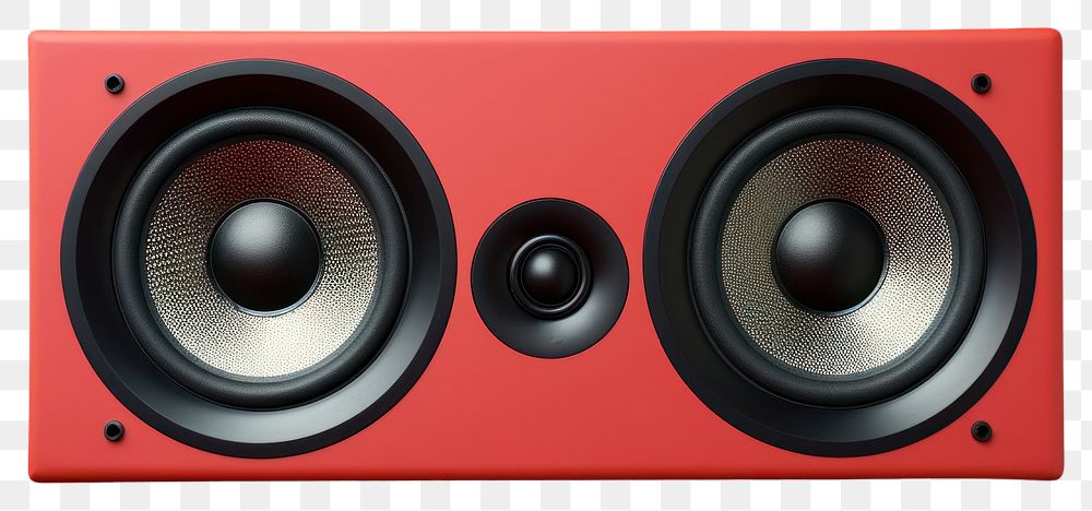 PNG  Modern speaker electronics red red background. AI generated Image by rawpixel.