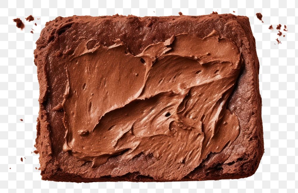 PNG  Brownie chocolate dessert food. AI generated Image by rawpixel.