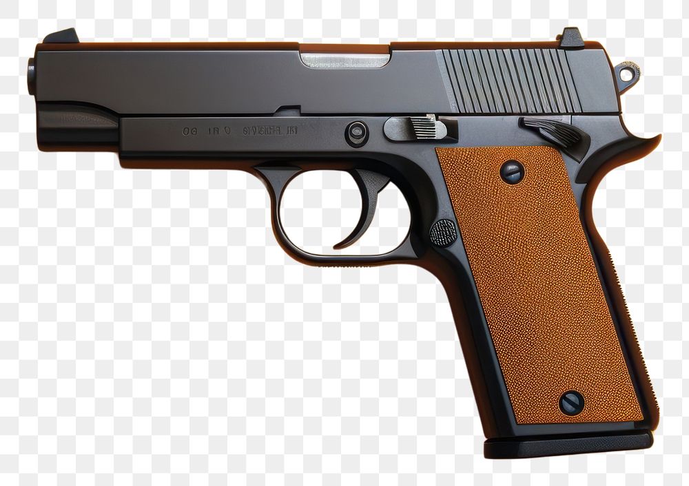 PNG  Gun handgun weapon aggression. .