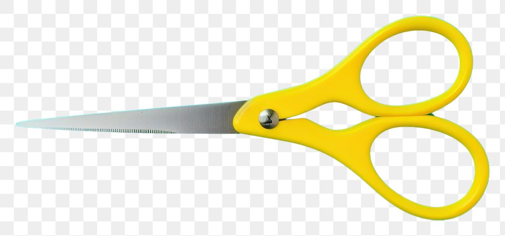 PNG  Scissors equipment weaponry yellow. AI generated Image by rawpixel.