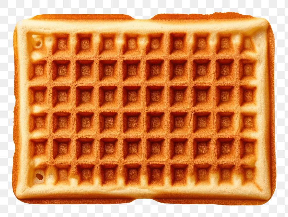PNG  Waffle waffle food confectionery. AI generated Image by rawpixel.