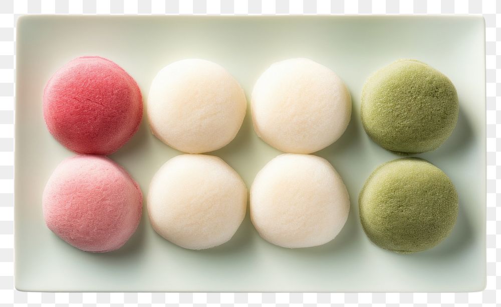 PNG  Warabi Mochi food pill confectionery. AI generated Image by rawpixel.