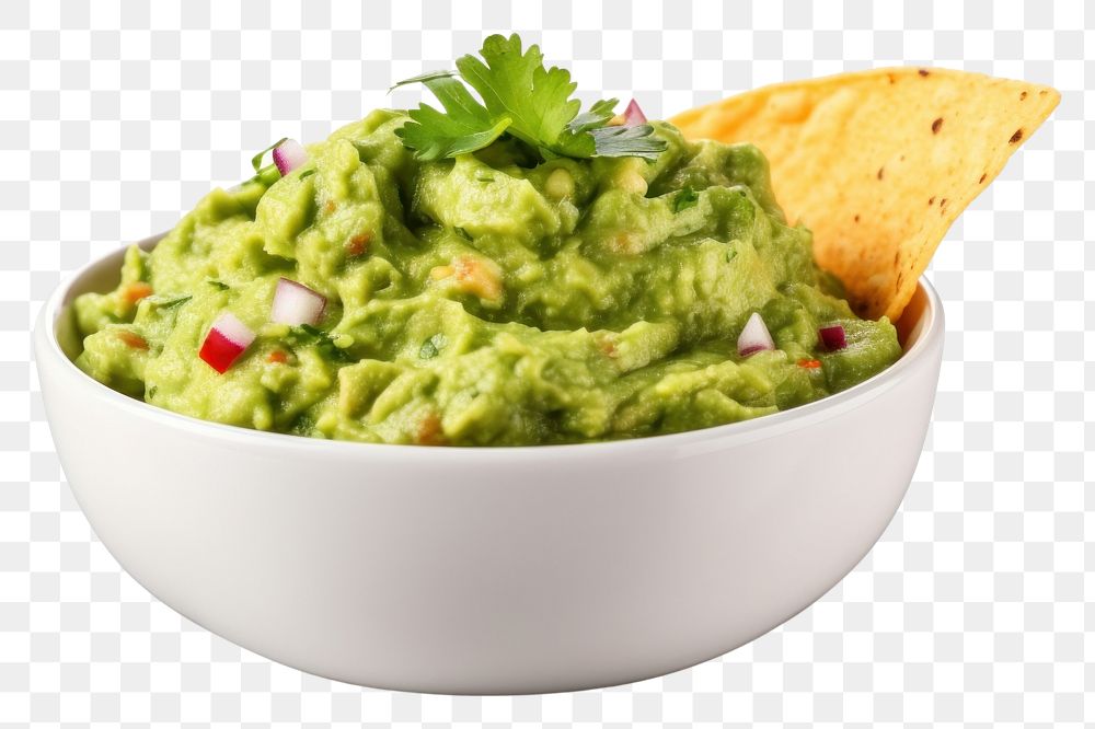 PNG Guacamole food white background vegetable. AI generated Image by rawpixel.