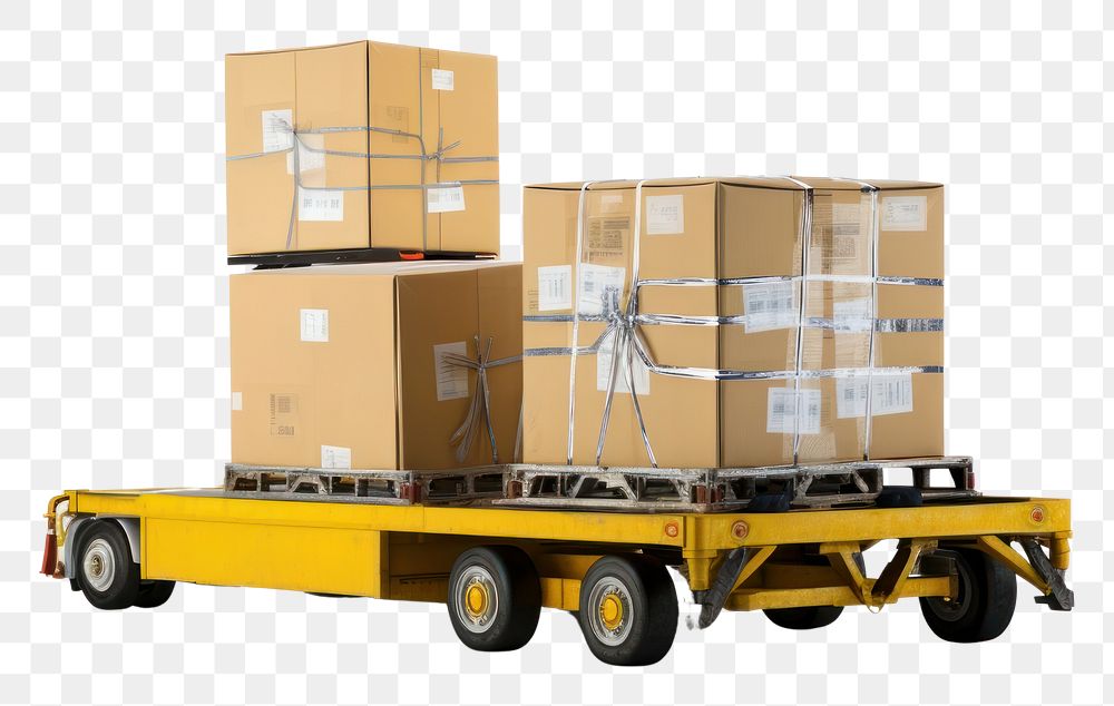 PNG Cargo cardboard vehicle box. 