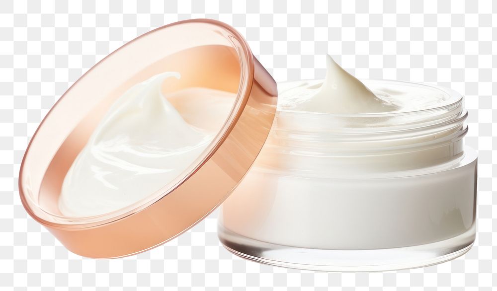 PNG Skincare cosmetics cream white background. AI generated Image by rawpixel.