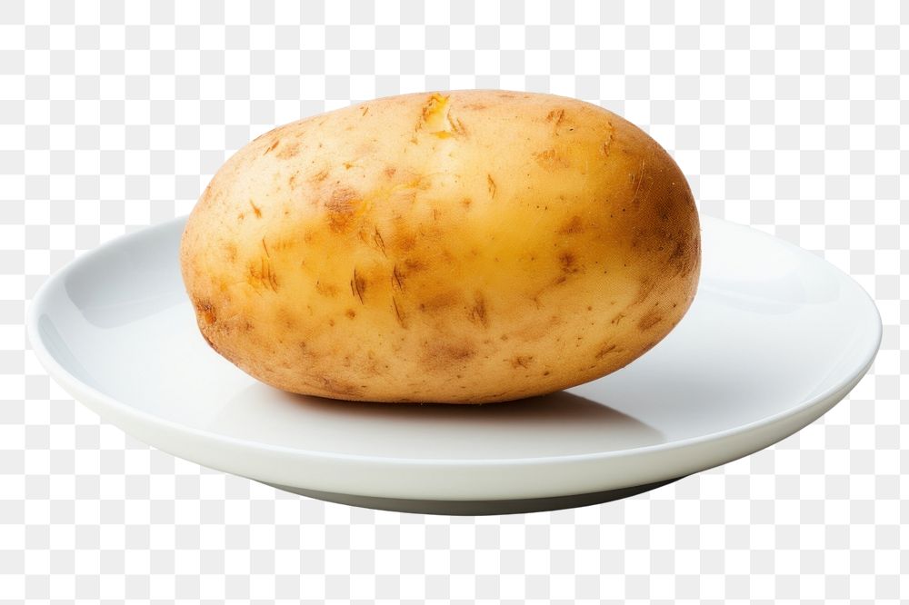 PNG  Twice Baked Potato vegetable potato plate. AI generated Image by rawpixel.