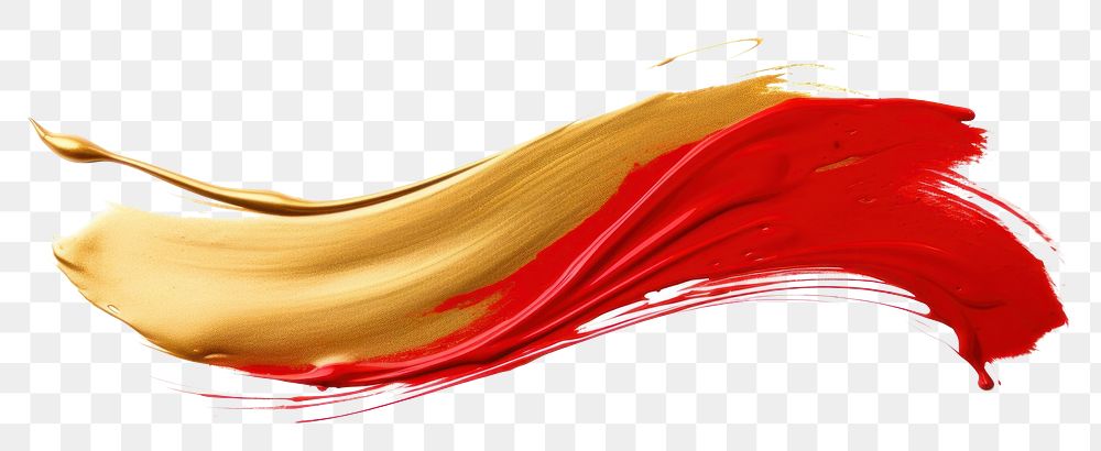 PNG Simple red gold line brush white background splattered. AI generated Image by rawpixel.