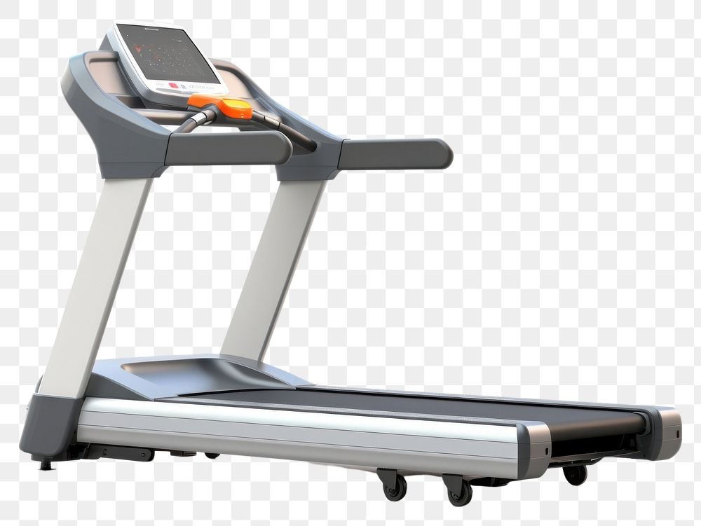 PNG Treadmill y sports white background technology. AI generated Image by rawpixel.