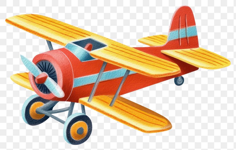 PNG Toy biplane airplane aircraft vehicle. 