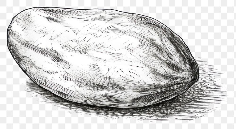 PNG Almond drawing sketch illustrated. AI generated Image by rawpixel.