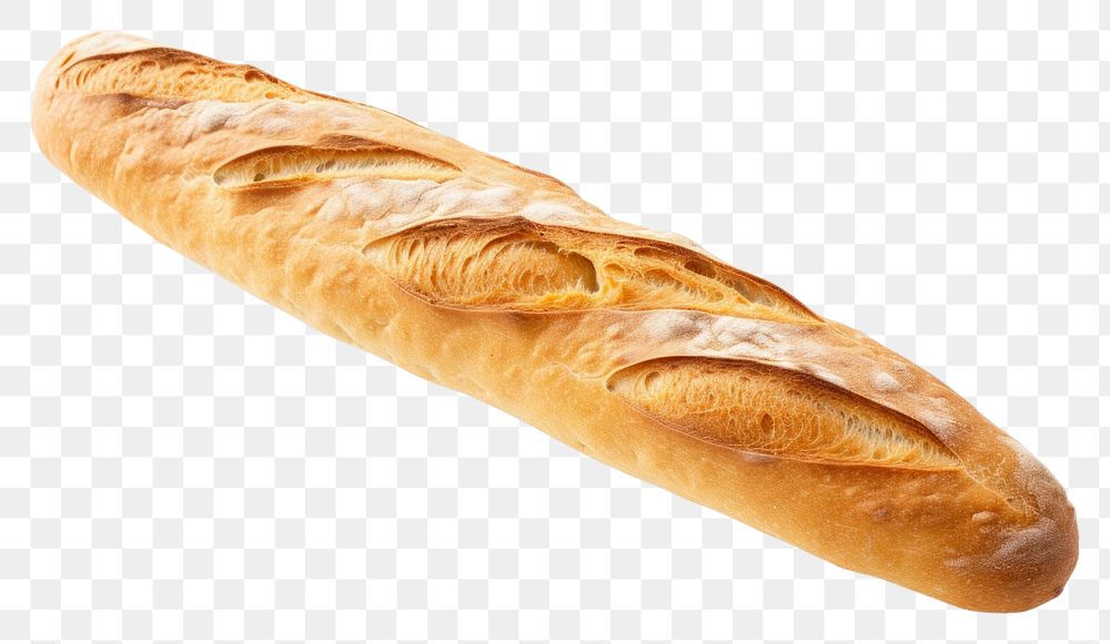 PNG Baguette bread food viennoiserie. AI generated Image by rawpixel.