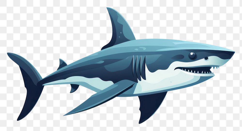 PNG  Shark animal shark marine. AI generated Image by rawpixel.