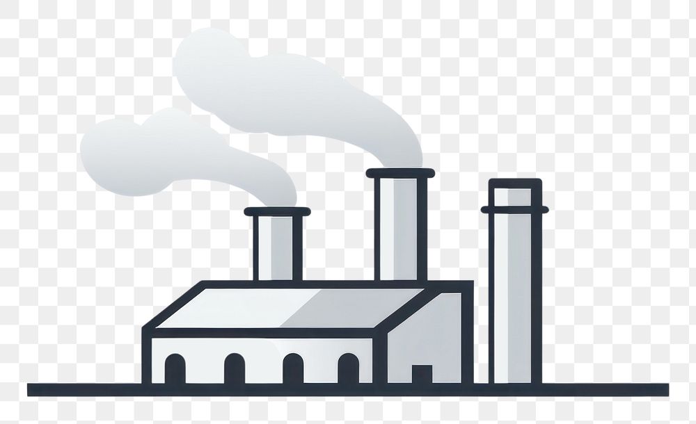 PNG Factory architecture smoke technology. AI generated Image by rawpixel.