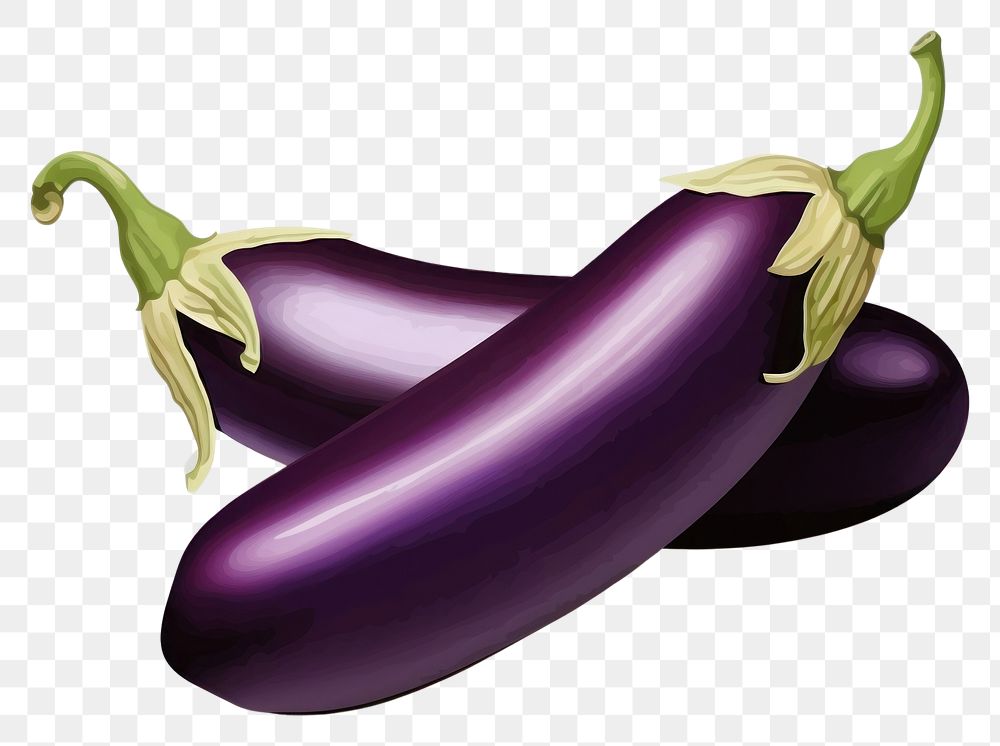 PNG Eggplant vegetable food freshness. AI generated Image by rawpixel.