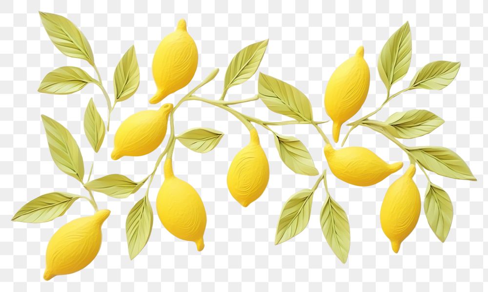 PNG Lemon pattern fruit plant. AI generated Image by rawpixel.