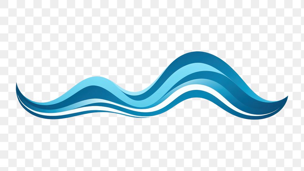 PNG Water wave line logo turquoise. AI generated Image by rawpixel.