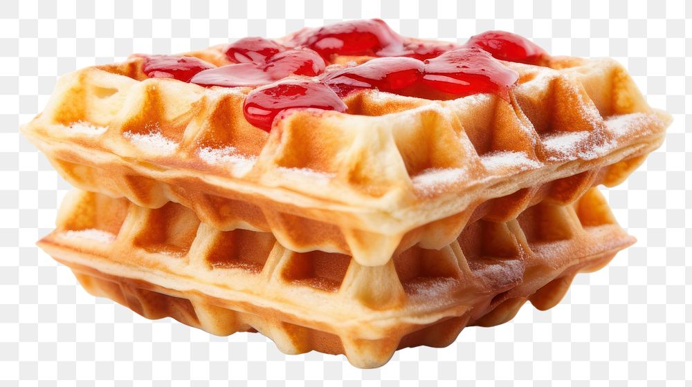 PNG Waffle Breakfast waffle breakfast food. AI generated Image by rawpixel.