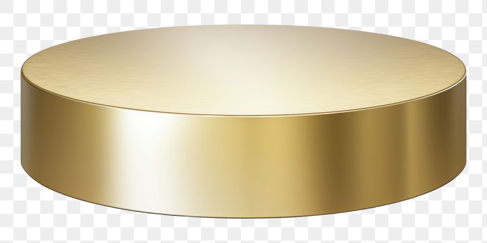 PNG Metallic table gold white background. 