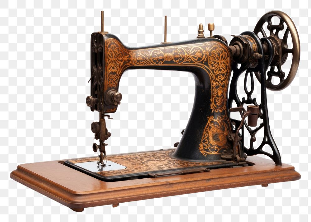 PNG Sewing machine gramophone technology machinery. AI generated Image by rawpixel.