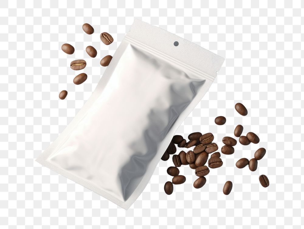 PNG  Espresso pouch coffee ingredient beverage paper. AI generated Image by rawpixel.