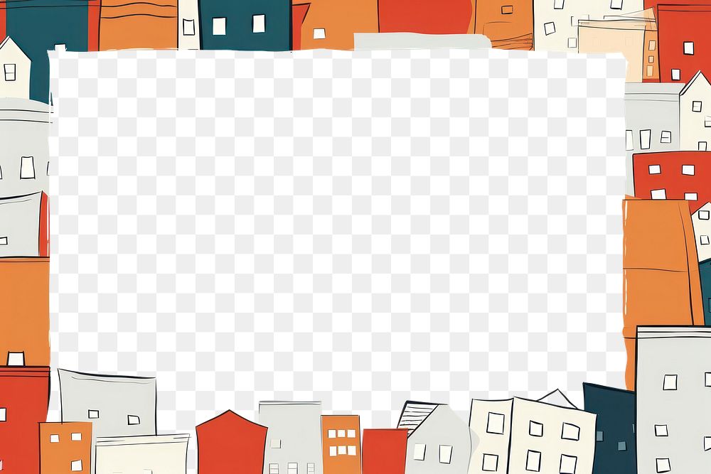PNG Houses architecture backgrounds cityscape. AI generated Image by rawpixel.