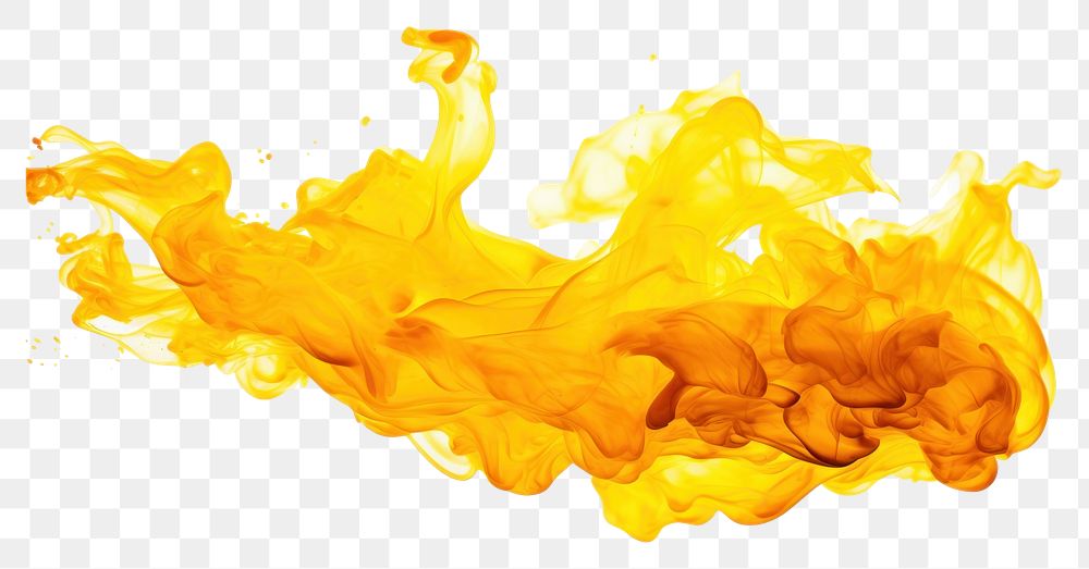 PNG A yellow fire backgrounds white background exploding. AI generated Image by rawpixel.