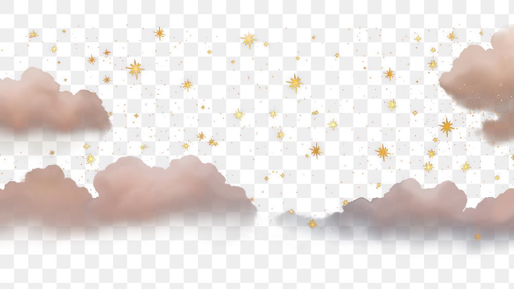 PNG Pastel pink cloud fog and stars png astronomy sky backgrounds