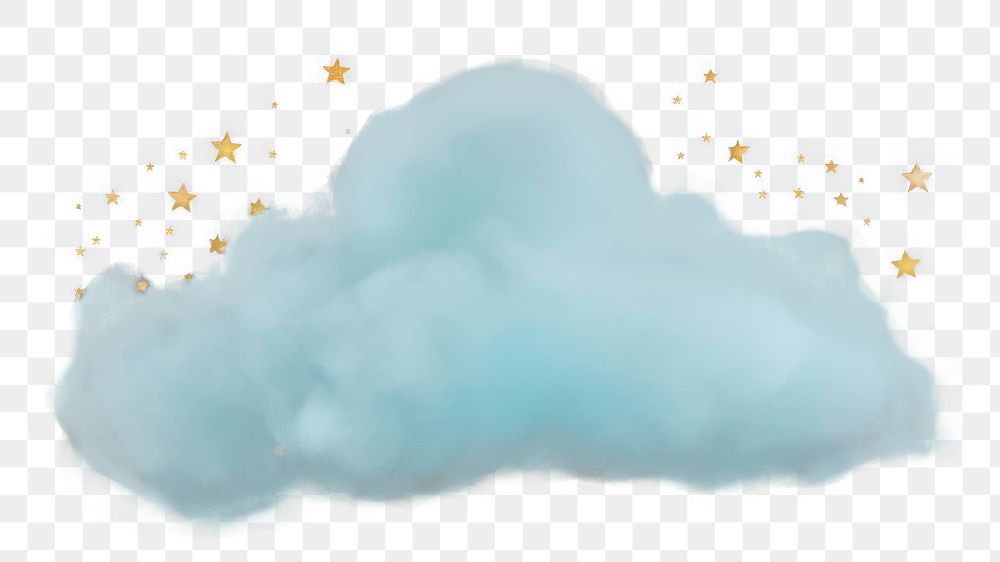 PNG Small pastel blue cloud fog nature star sky. 
