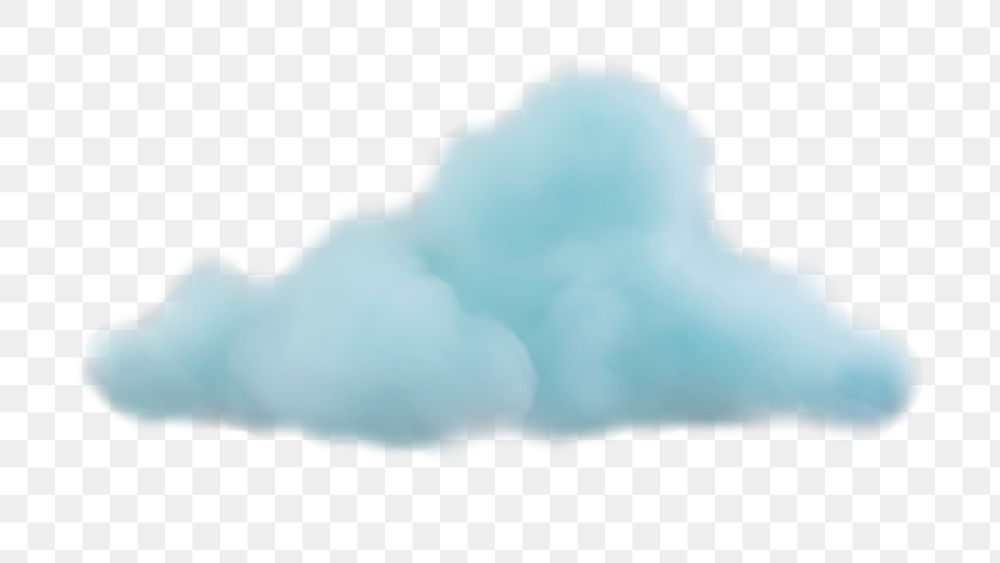 PNG Small pastel blue cloud fog nature star sky. AI generated Image by rawpixel.