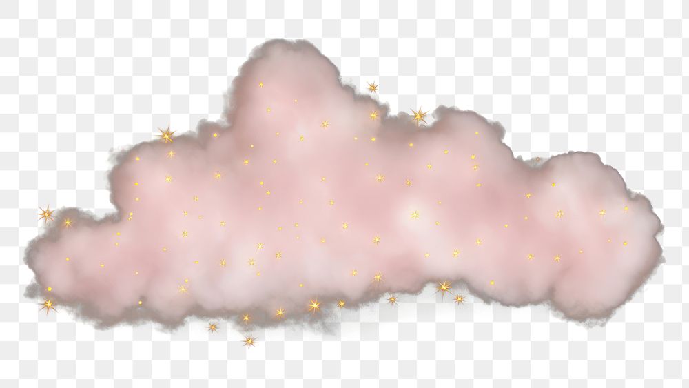 PNG Small pastel light pink cloud fog astronomy nature night. AI generated Image by rawpixel.