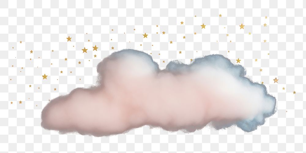 PNG Small pastel pink cloud fog astronomy star sky. AI generated Image by rawpixel.