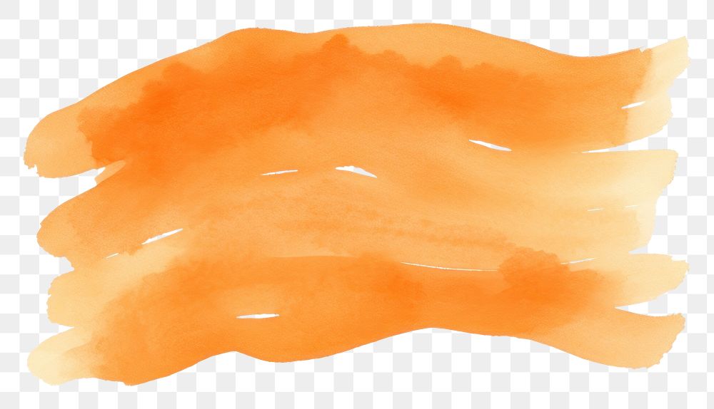 PNG Orange wave brush backgrounds paint white background. 