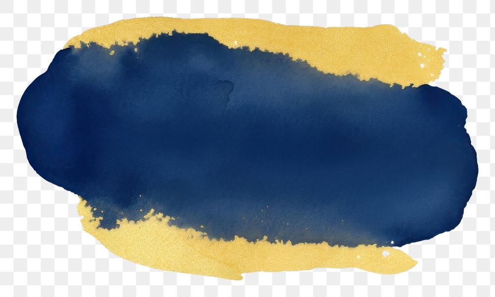 PNG Dark blue and gold glitter stains painting white background rectangle. AI generated Image by rawpixel.