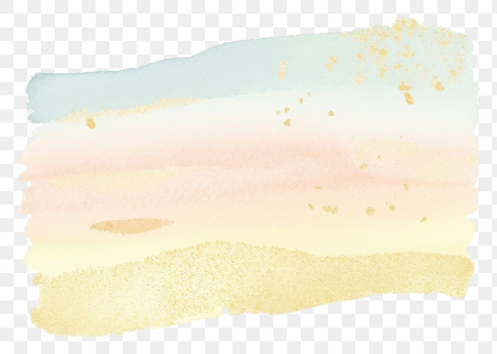 PNG Pastel and gold glitter stains backgrounds painting paper. 