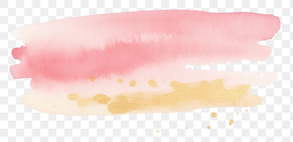 PNG Pink and gold glitter stains backgrounds paint white background. AI generated Image by rawpixel.