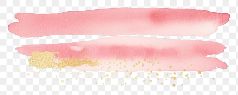 PNG Pink and gold glitter stains backgrounds paint white background. 