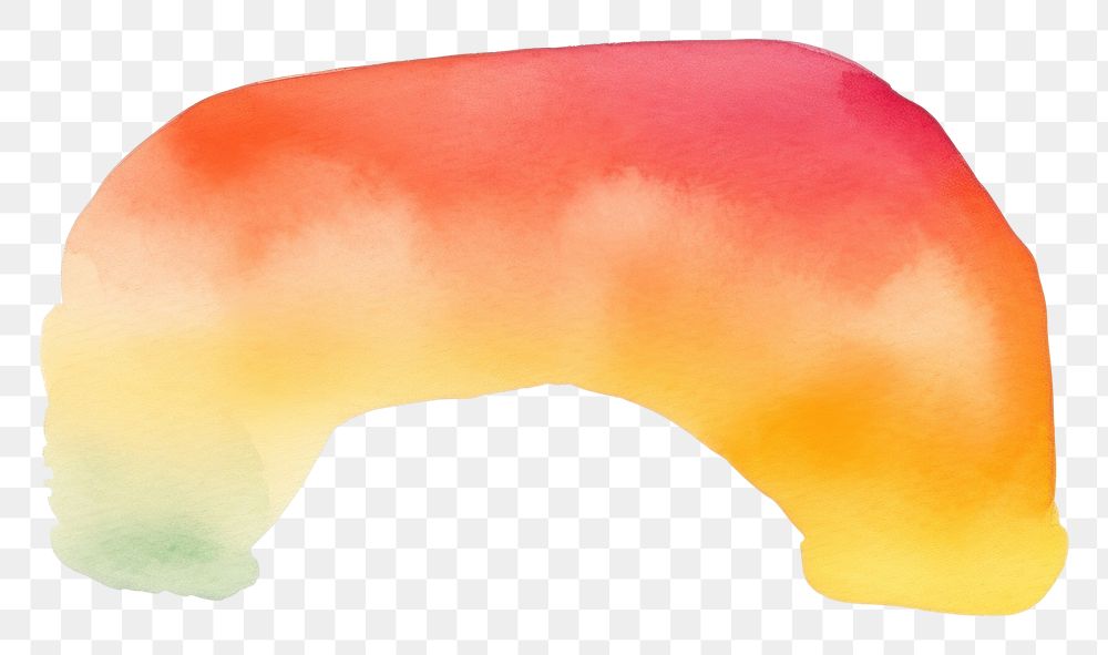 PNG Rainbow abstract shape painting white background confectionery. AI generated Image by rawpixel.