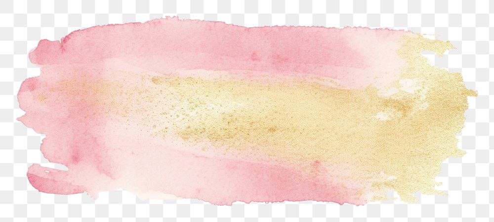 PNG Soft gold and pink glitter stains backgrounds paint white background. AI generated Image by rawpixel.