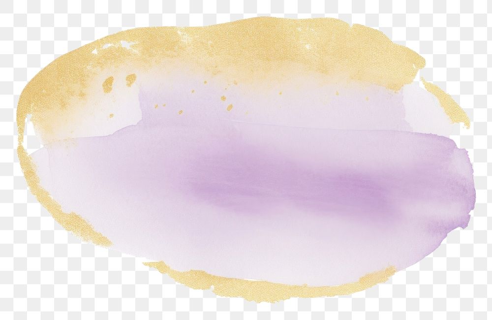 PNG Soft purple and gold glitter stains painting petal white background. AI generated Image by rawpixel.