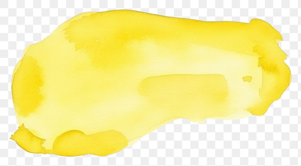 PNG Yellow paint stain white background. AI generated Image by rawpixel.