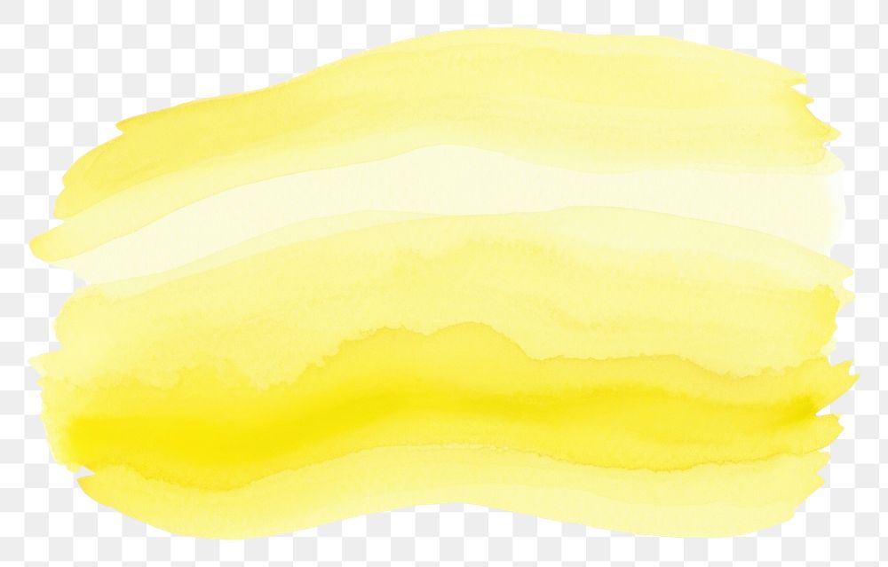 PNG Yellow wave brush backgrounds paint paper. AI generated Image by rawpixel.