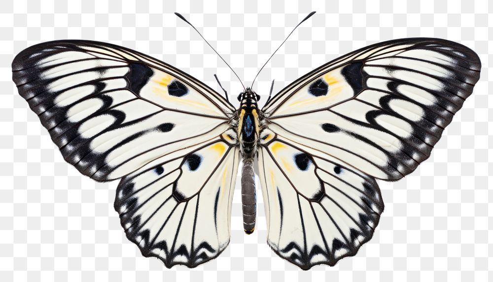 PNG  Butterfly animal insect white background. AI generated Image by rawpixel.