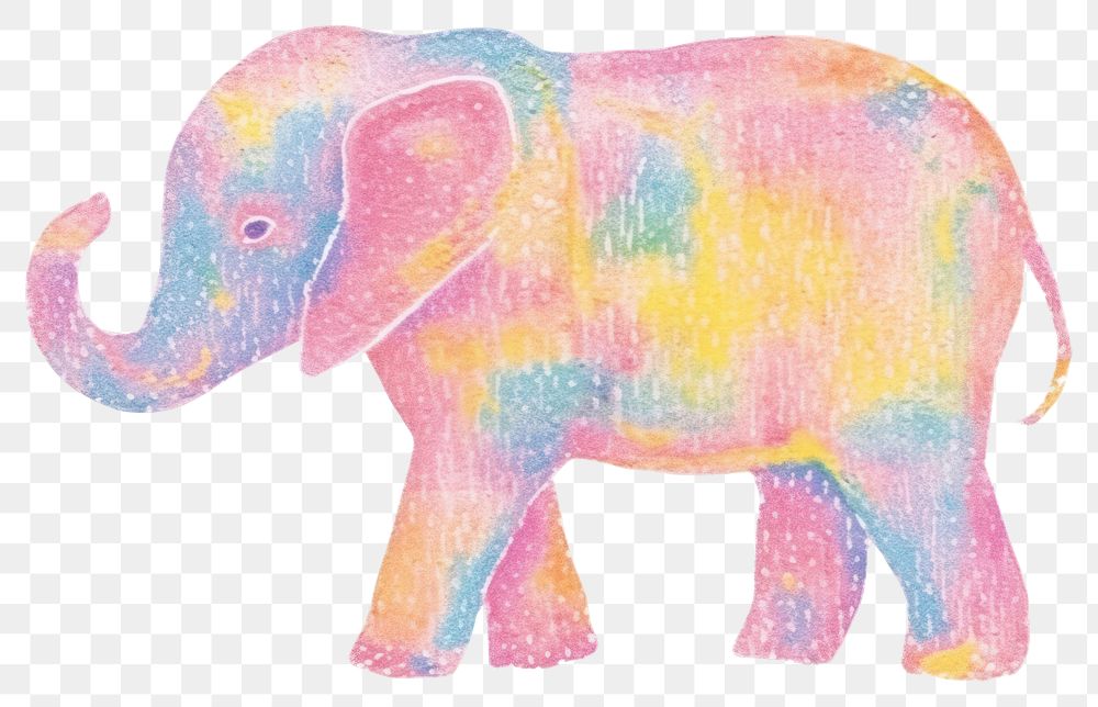 PNG Elephant art wildlife animal. AI generated Image by rawpixel.