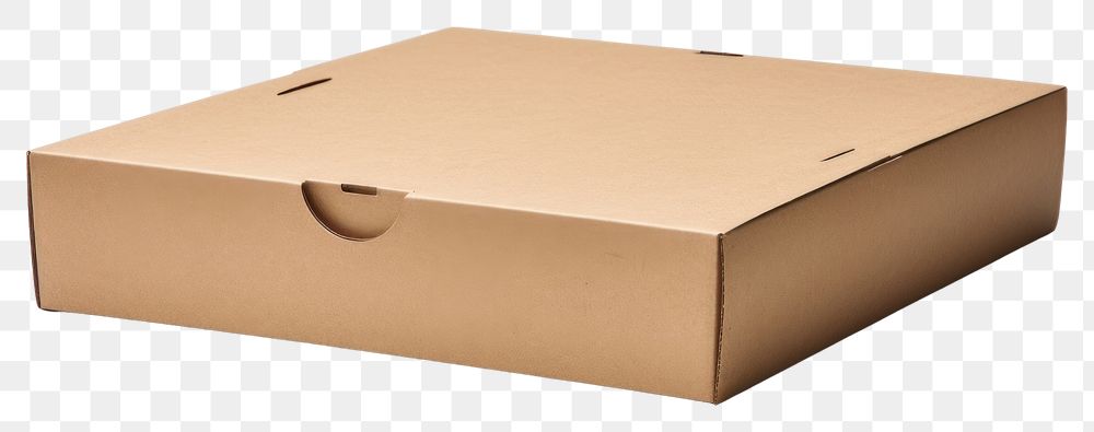 PNG  Empty pizza box cardboard carton white background. AI generated Image by rawpixel.